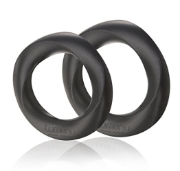 Deluxe Silikon Cockring (Ø 30mm & 35mm) Set STEHFREUDE, 2 Penisringe in Geschenkbox - 1